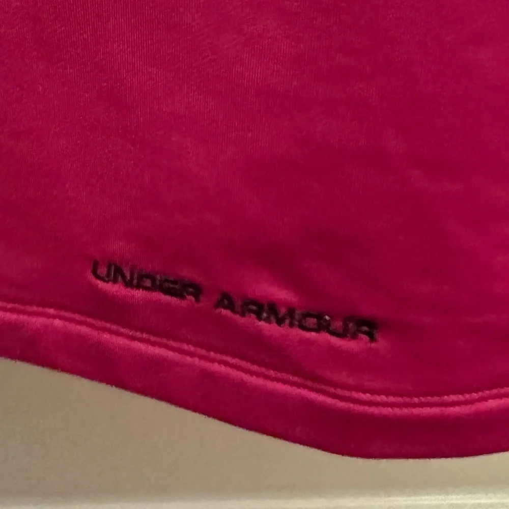 UNDER ARMOUR Pink Black Geometric coldgear Fitted Pullover Hoodie Size XL - Picture 7 of 9